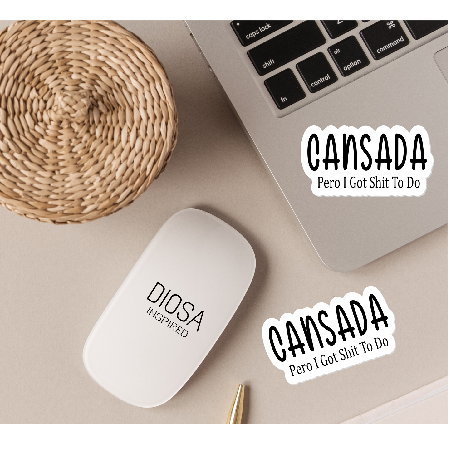 Cansada But I Have Shit To Do Sticker