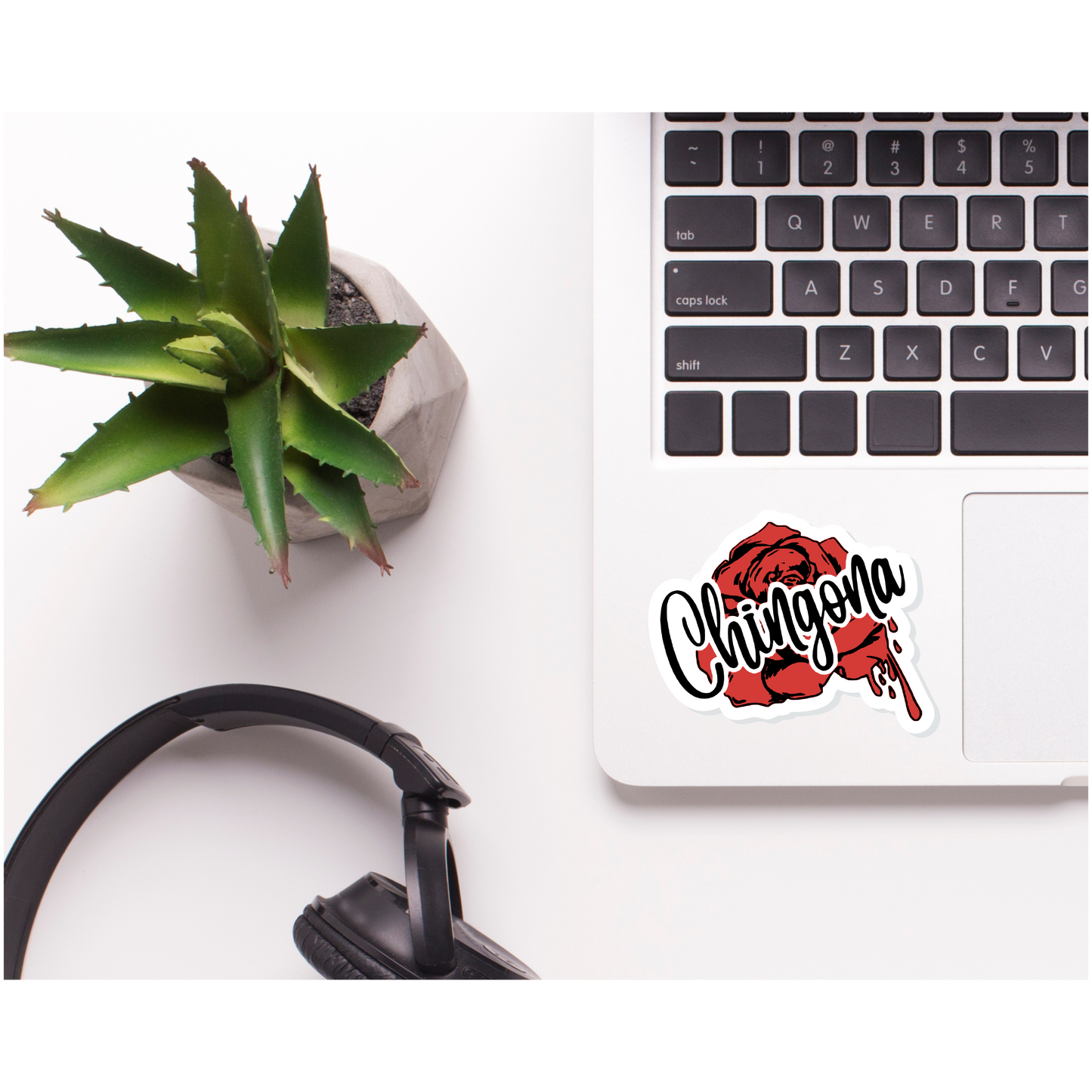 Chingona Rose Sticker